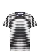Adrian Stripe T-Shirt Les Deux Navy