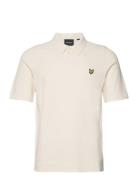 Textured Knitted Polo Lyle & Scott White