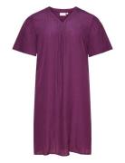 Carkeyser 2/4 Knee Dress Wvn ONLY Carmakoma Purple