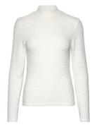 Slfginny Ls High Neck Top Noos Selected Femme White
