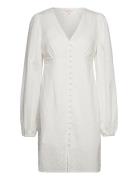 Onlfreya Emb. V-Neck Dress Wvn Cs ONLY White