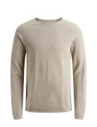 Jjehill Knit Crew Neck Noos Jack & J S Cream