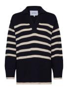 Leonie Collar Knit Pullover Minus Navy