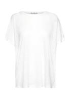 Over D Linen T-Shirt Mango White