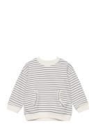 Striped Cotton-Blend Sweatshirt Mango Patterned