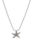 Star Pendant Necklace Mango Silver