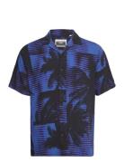 Jcounnatural Reggie Resort Shirt Ss Ln Jack & J S Blue