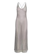 Embellished Mesh Ganni Grey