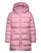 Quilted Long Coat Mango Pink