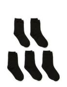 5-Pack Socks, Single Colour Melton Black