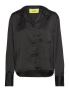 Jxeva Ls Comfort Satin Shirt Noos JJXX Black