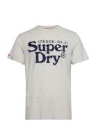 Venue Classic Logo T Shirt Superdry Grey