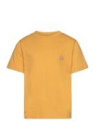 Regular Fit Badge T-Shirt - Gots/Ve Knowledge Cotton Apparel Yellow