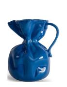 Vase Crumple Byon Blue