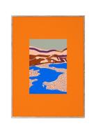 Orange Landscape - 30X40 Paper Collective Patterned