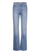 Medium-Rise Flared Jeans Mango Blue