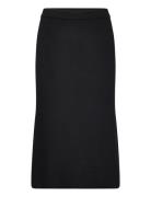 Vicomfy A-Line Knit Skirt- Noos Vila Black