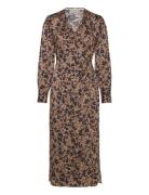 Vincent Wrap Dress Second Female Brown