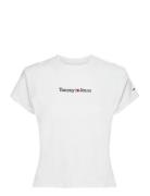 Tjw Baby Serif Linear Ss Tommy Jeans White
