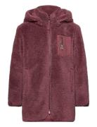 Kognewsascha Sherpa Hood Jacket Cp Otw Kids Only Burgundy