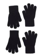 Gloves - 2-Pack Melton Black