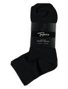 Sport Socks, Mid-Cut 4-P, White 40/45 TOPECO Black