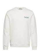 Penfield Sunset Mountain Back Graphic Crew Neck Sweat Penfield White