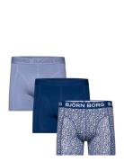 Cotton Stretch Boxer 3P Björn Borg Navy