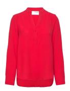 Slfmivia Ls Top B Noos Selected Femme Red