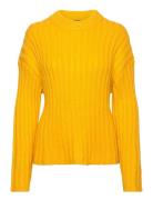 Slfranna Rib Pullover Soaked In Luxury Yellow