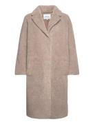 Mssaidie Vegan Fur Coat Minus Beige