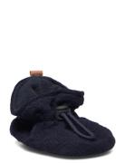 Cotton Jaquard Slippers Melton Navy