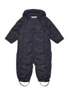 Suit Quilted Aop Minymo Navy