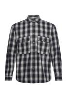 Slhloosemason-Flannel Overshirt Noos Selected Homme Navy