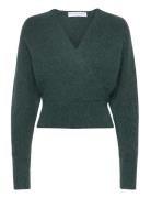 Mohair Cross-Over Sweater Cathrine Hammel Green