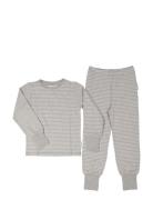 Two Pcs Pyjamas Classic Geggamoja Grey