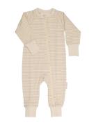 Two Way Zip - Pyjamas Classic Geggamoja Beige