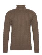 Slhryan Structure Roll Neck W Selected Homme Brown