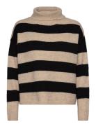 Objminna L/S Rollneck Knit Pullover Noos Object Beige