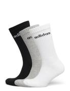Linear Crew Socks Cushi D Socks 3 Pair Pack Adidas Performance White
