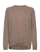 Straight O-Neck Sweater Davida Cashmere Beige