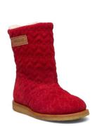 Boots - Flat - With Zipper ANGULUS Red