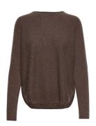 Curved Sweater Davida Cashmere Brown