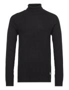 Jjpannel Knit Roll Neck Aw23 Jack & J S Black