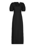 Cotton Poplin Cutout Dress Ganni Black