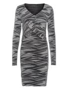 Onlqueen L/S V-Neck Glitter Dress Jrs ONLY Grey
