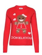 Onlxmas Cookies Ls O-Neck Box Knt ONLY Red