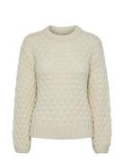 Yasbubba Ls Knit Pullover S. Noos YAS Beige