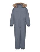 Coverall W. Fake Fur Color Kids Blue