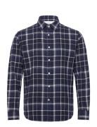 Slhregowen-Twisted Check Ls Shirt W Selected Homme Navy